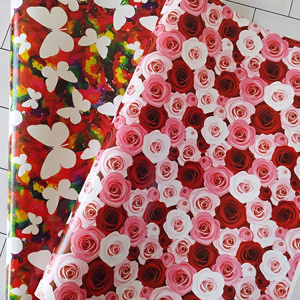 20240716_222127560 کاغذ کادو طرح گل و طرح پروانه