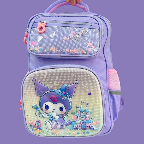 Kuromi backpack کوله پشتی آکواریومی سانریو طرح کرومی
