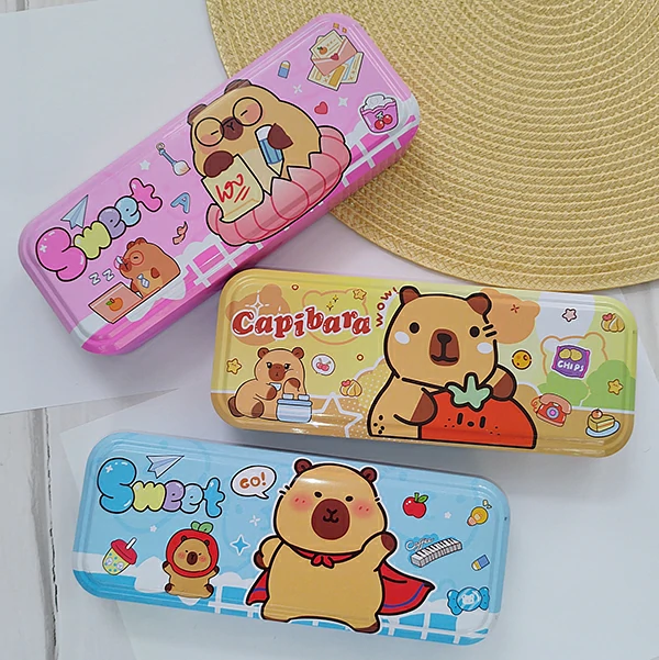 Capybara Metal Pencil Case (1) جامدادی فلزی کاپی بارا