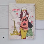 دفتر 80 برگ جهان طرح فشن