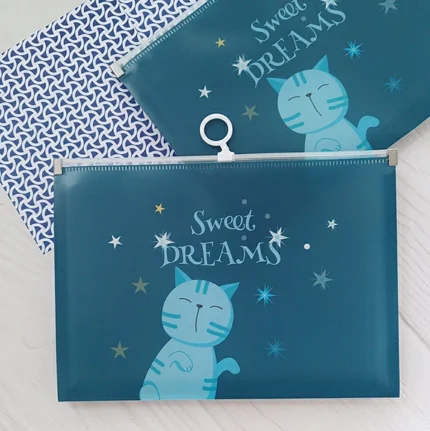 پوشه زیپدار طرح گربه