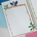 دفتر مشق حاشیه دار آزاد