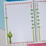 دفتر مشق حاشیه دار آزاد