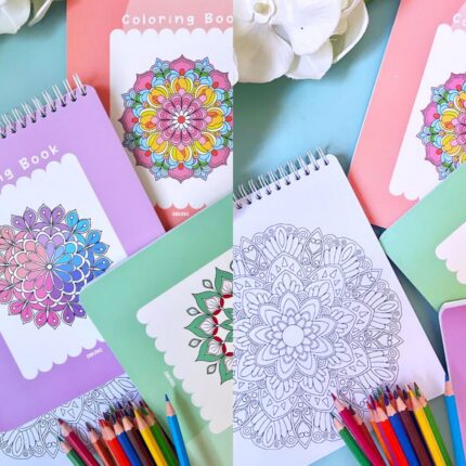 دفتر رنگ‌آمیزی ماندالا ویژه بزرگسالان