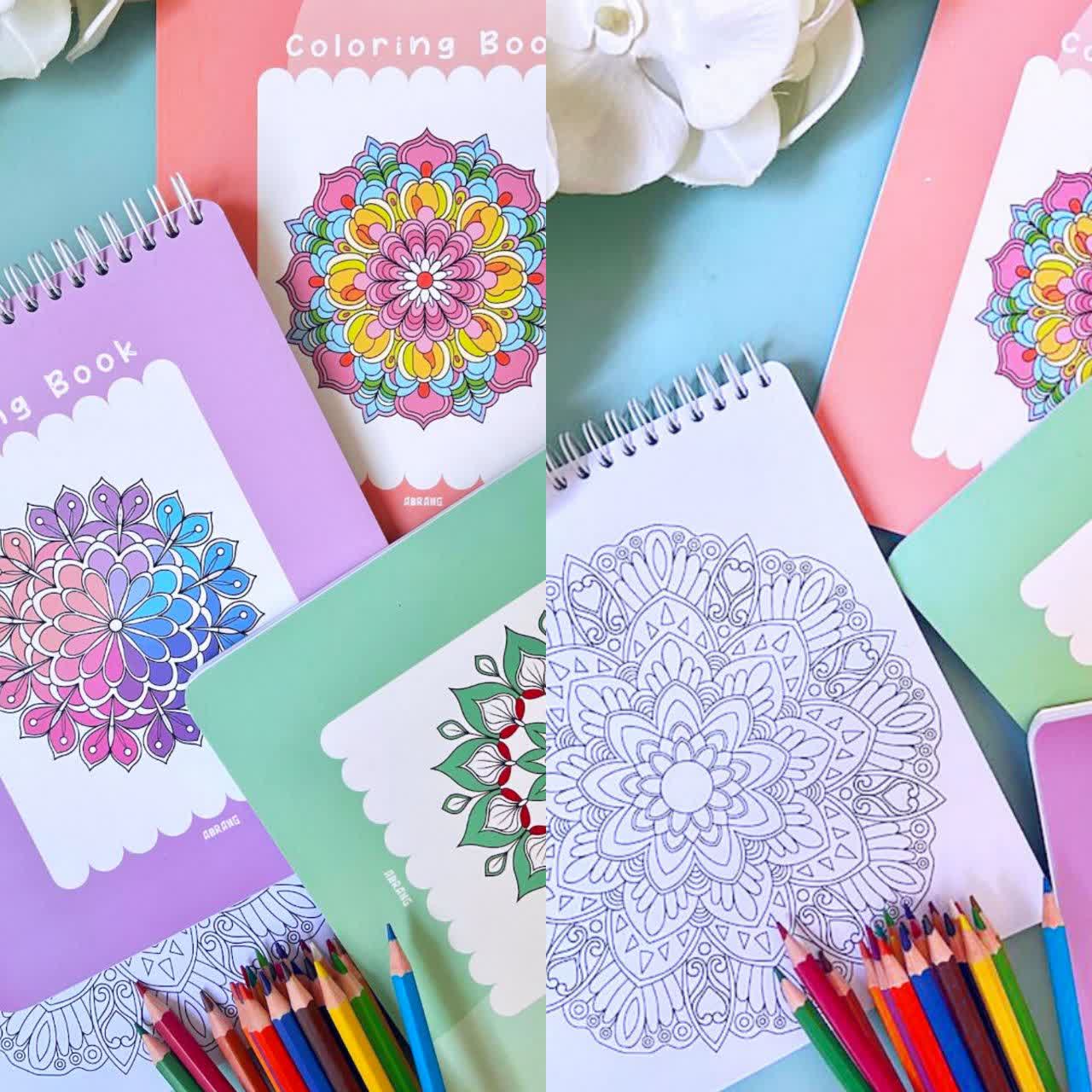 mandala دفتر رنگآمیزی ماندالا ویژه بزرگسالان